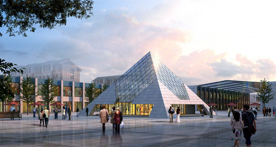 怀柔金字塔网架